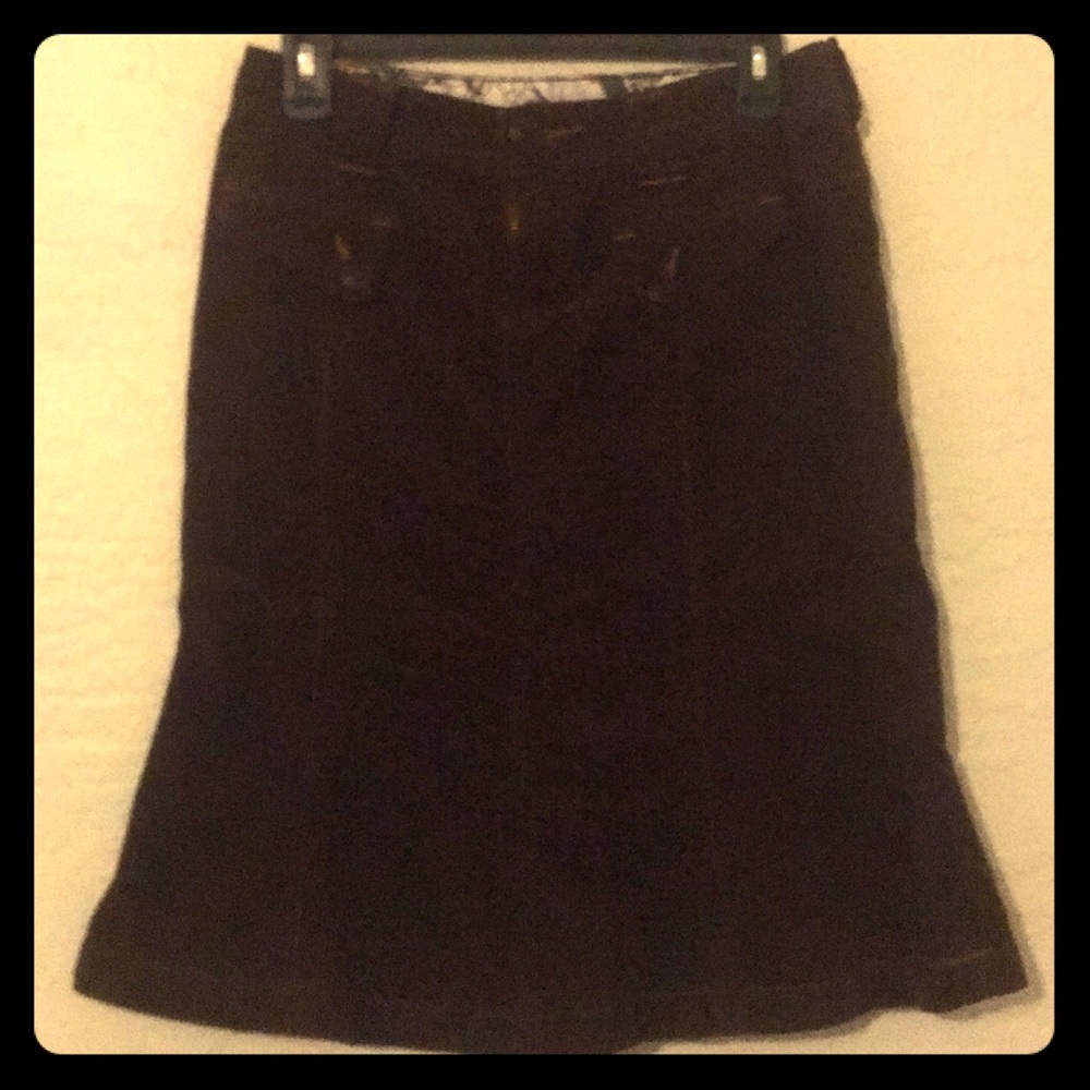 UnionBay brown corduroy skirt